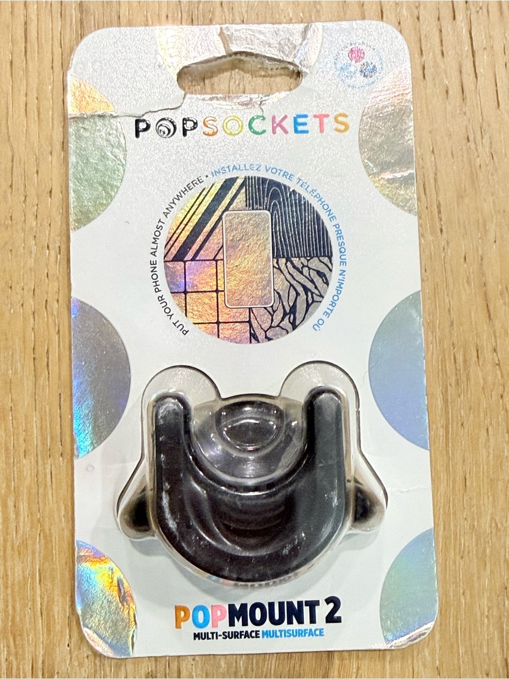 PopSocket PopMount 2 for PopSocket grips. Multi-surface phone mount BLACK